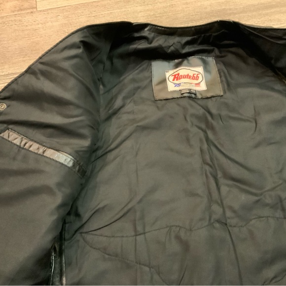 VINTAGE Route 66 Leather vest with Harley patch - Picture 4 of 7